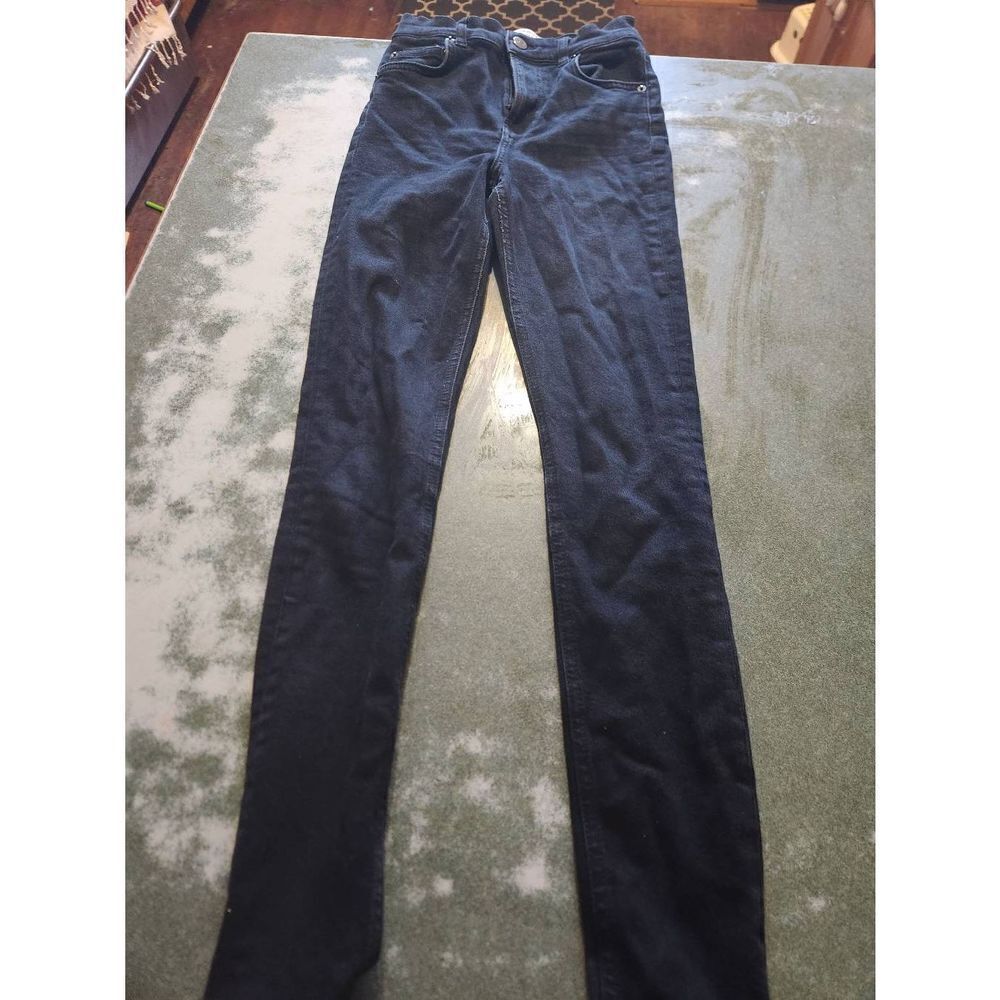 Reformation Harper High Rise Skinny Black Jeans sz 24